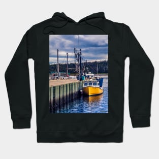 Fishing Boats at Wharf in Marie Joseph Hoodie